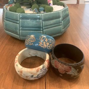 Trio of Chunky Bracelets